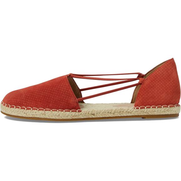 Eileen Fisher Womens Lee Espadrille Flats Size US 8.5 Red Full Grain Leather NIB - Picture 1 of 16